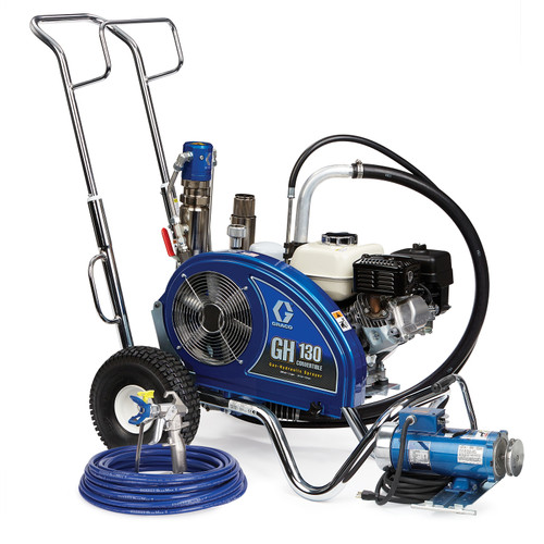 Graco 24W924 GH 130 Convertible Standard Series Gas Hydraulic Airless Sprayer with Electric Motor Kit