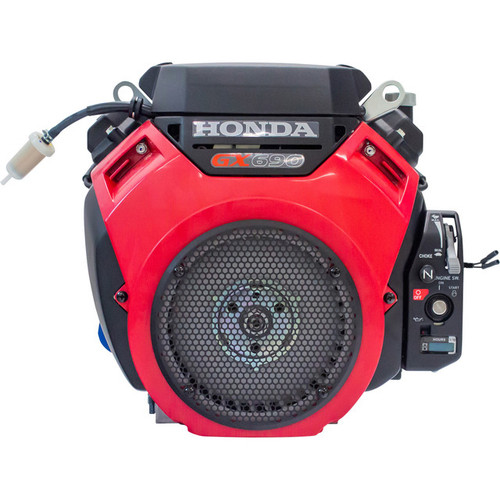Honda GX690 V-Twin 4-Stroke OHV Engine with Electric Start, 688cc, 1-1/8" x 3.78" Shaft, 17A Charging, Oil Pressure Indicator, GX690RHXTAF