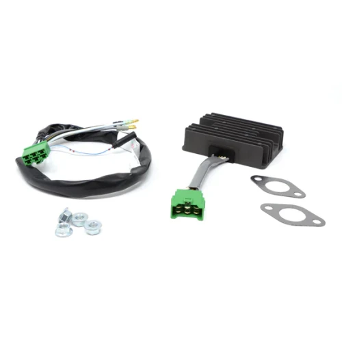 Honda GX690 electrical kit featuring the 32105-Z6L-000 sub-wire harness, external voltage regulator, and mounting hardware.