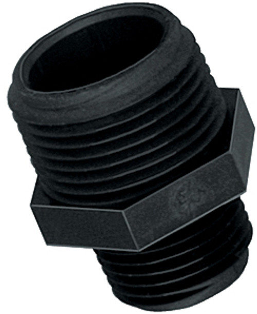TerreMax Reducing Nipple 1/4" Male NPT X 3/8" Male NPT Fitting (Poly)