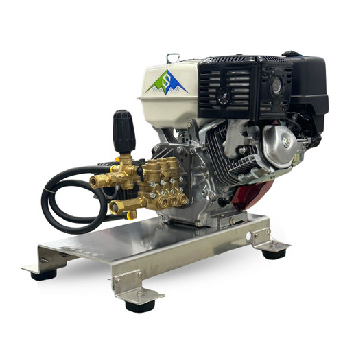 Stealth 4 GPM 4000 PSI Pressure Washer Skid w/ Honda GX390 & Fully Plumbed Comet Pump