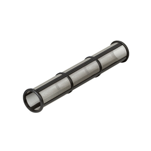 Graco 244067 long Easy Out pump manifold filter in 60 mesh black, designed for filtering latex primers, latex paints, and enamels in airless sprayers
