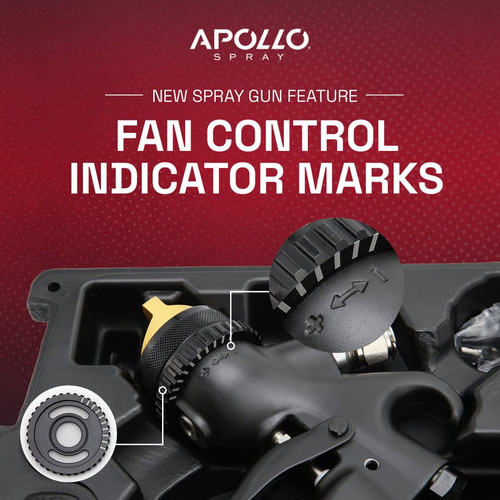 Apollo A7700 Paint Spray Gun Black Edition Fan Control Features