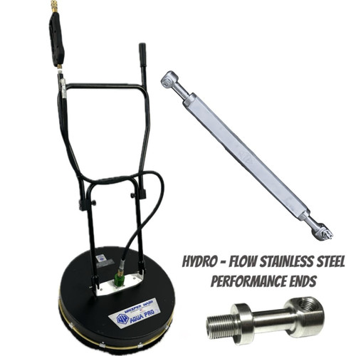AQ2400-HFSP - Whisper Wash Aqua Pro 24-inch Surface Cleaner — Hydro-Flow 2-Tip Stainless Steel Performance