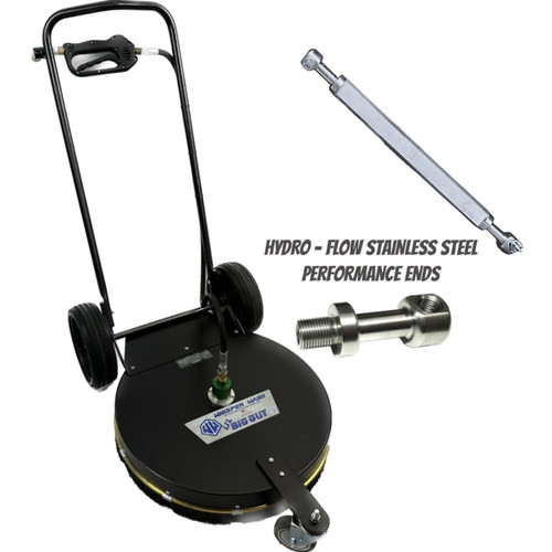 LBG2400-HFSP Whisper Wash Lil' Big Guy 24-inch Surface Cleaner — Hydro-Flow 2-Tip Stainless Steel Performance