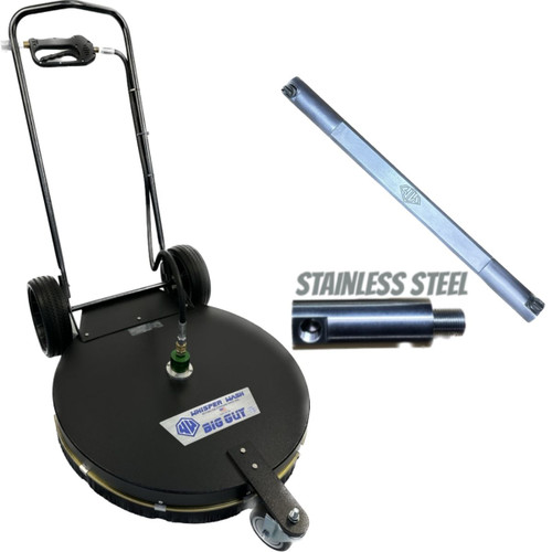 Whisper Wash Big Guy 28-inch Surface Cleaner – Hydro-Flow 2-Tip Stainless Steel