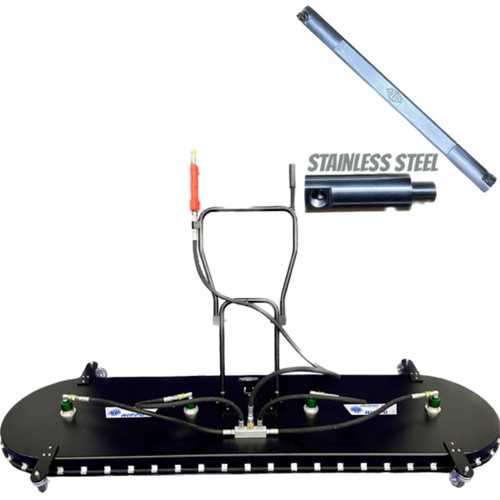 Whisper Wash Big Hippo 8-foot Surface Cleaner – Hydro-Flow 2-Tip Stainless Steel