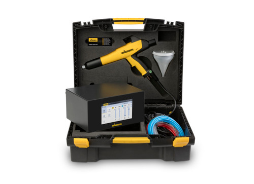 Close-up of the Sprint 2 Expert CG control unit showing the high-resolution touch display, DSO (Digital Surface Optimizer) functionality, and AFC air control valve technology