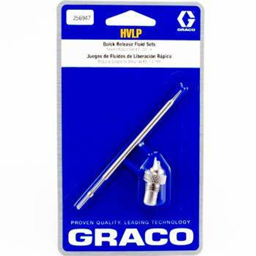 Graco 256948 HVLP Quick Release Fluid Needle-Nozzle Set for EDGE Gun, #4 (1.8mm / Primers Oil/Latex)