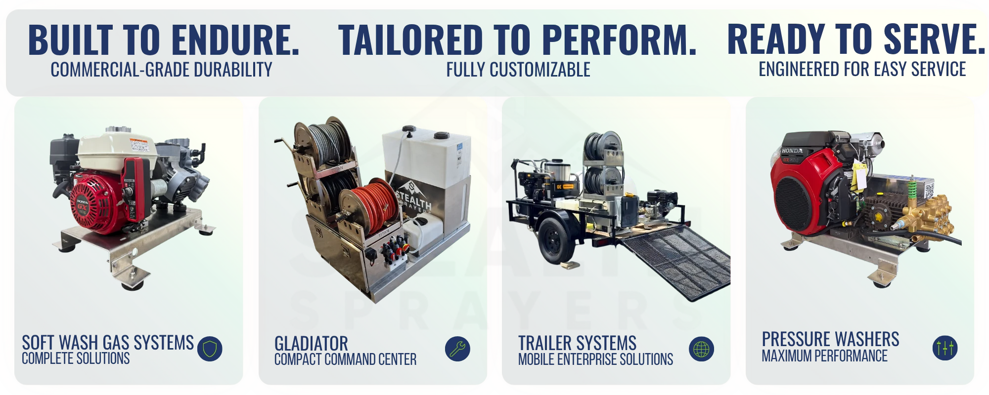 Stealth Sprayers Lineup