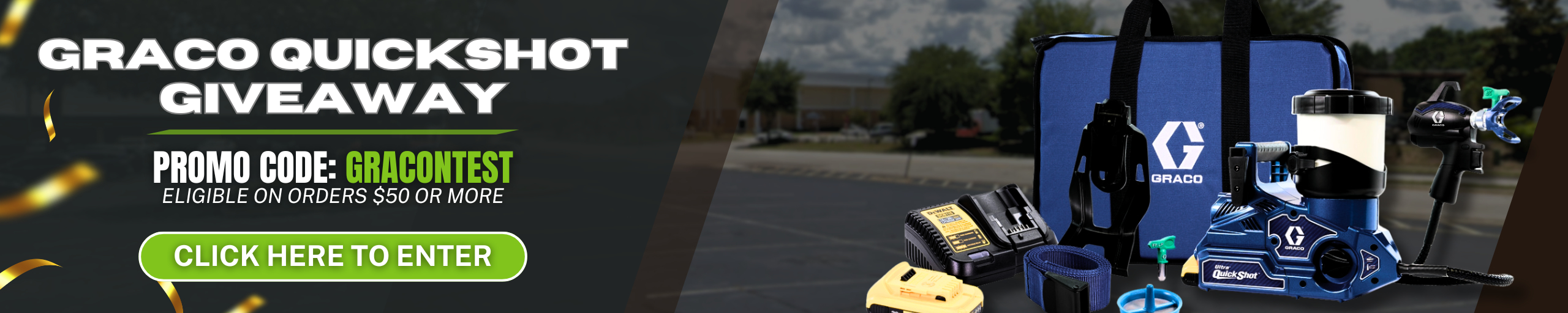 QuickShot Giveaway – enter via Spraywell form.