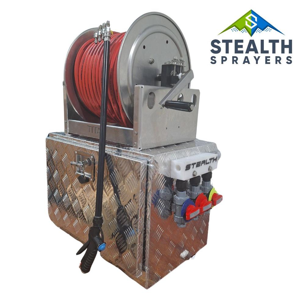 Stealth Spartan electric soft wash system.