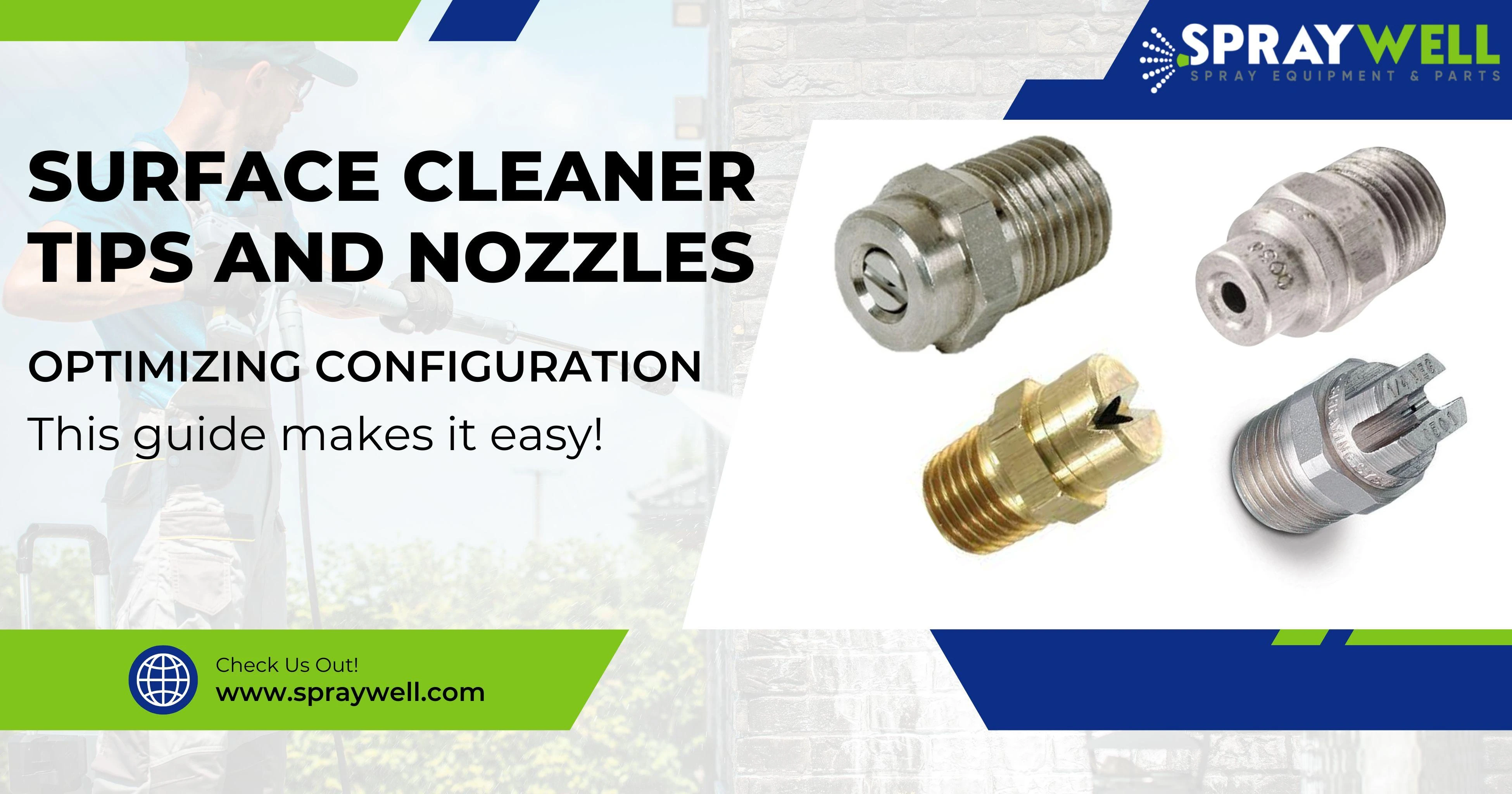 Surface Cleaner Nozzle Chart and Guide Spraywell