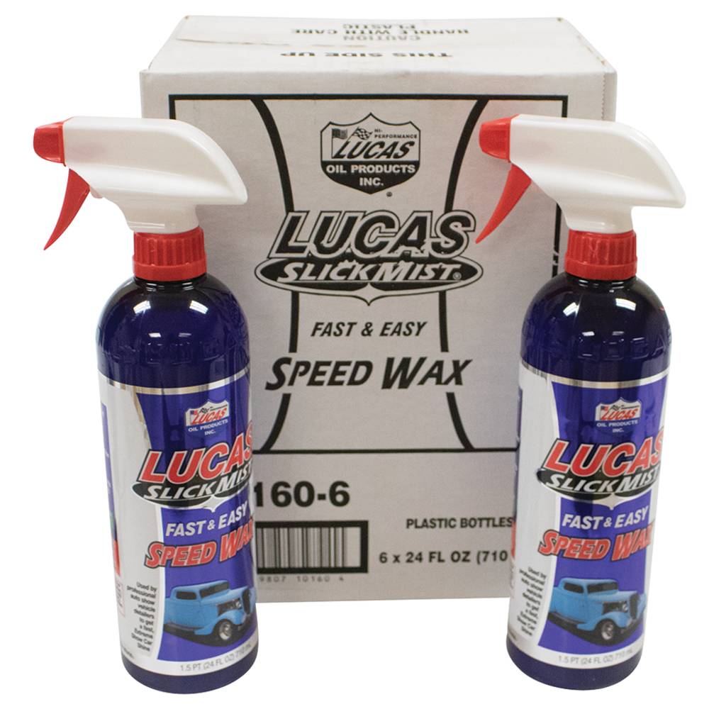 Lucas Oil 051-852 Slick Mist Speed Wax, Six 24 oz. bottles - Spraywell