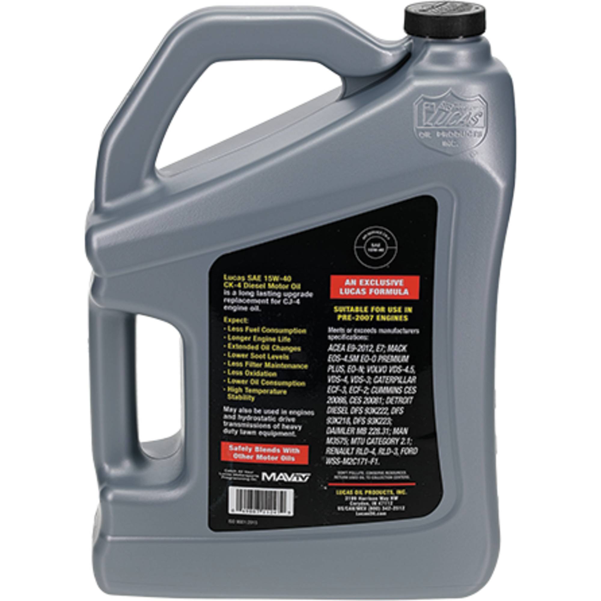 Lucas Oil - 11247: Synthetic SAE 15W-40 CK-4 Truck Oil