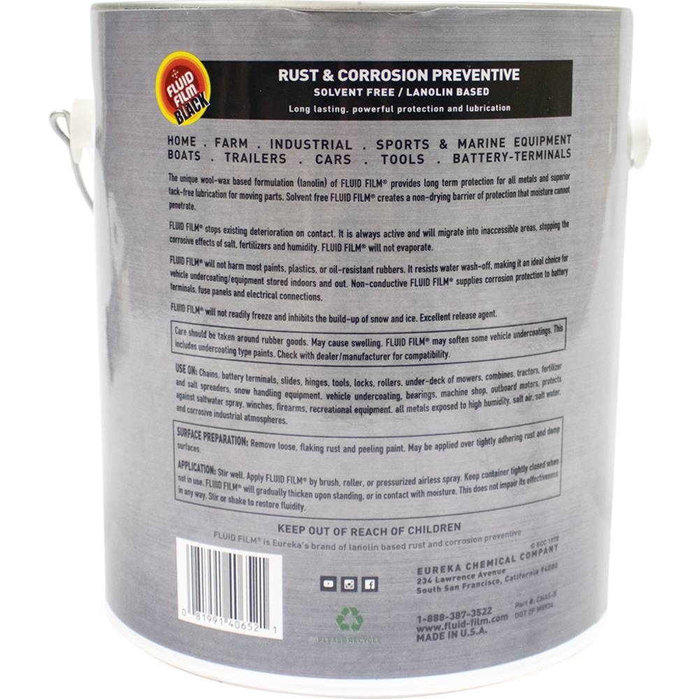 752-518 - Fluid Film Rust and Corrosion Protection / Four 1 gallon cans