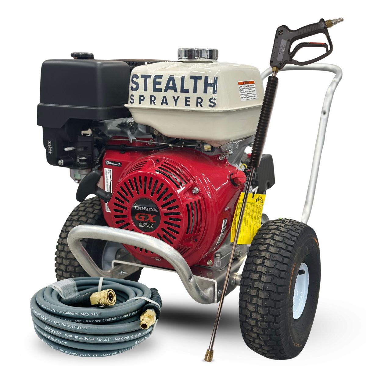 Stealth 4 GPM 4000 PSI Pressure Washer Cart – Honda GX390