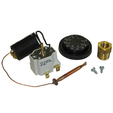 General Pump 100538 Panel Mount Probe Style Thermostat, 86-250°F