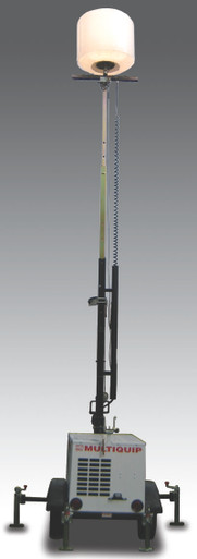 Multiquip GB2000 2000W Metal Halide, Diffused Balloon Light Tower ...