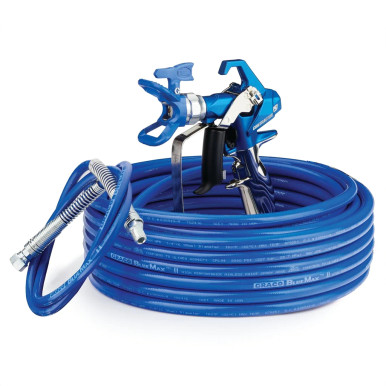 Graco 17Z222 Contractor PC Airless Spray Gun and Hose Kit with RAC X 517,  BlueMax II Airless Hose 1/4 ID x 50 ft, BlueMax II Airless Whip Hose 3/16  ID x 4.5 ft - Spraywell