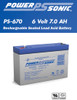 Powersonic PS-670 6 Volt 7.0 AH Battery