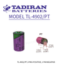 Tadiran TL-4902/PT, 3.6 Volt, 1200 mAh Lithium 1/2AA Battery w/3 Pins