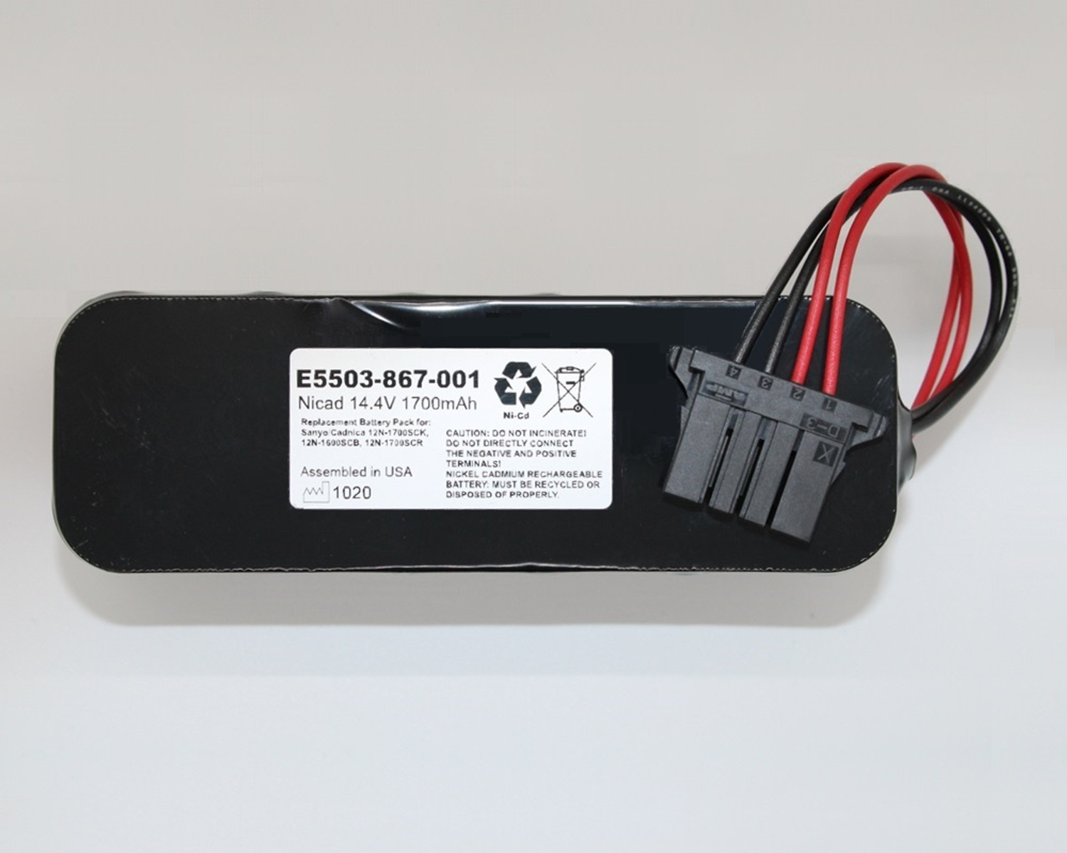 14.4V NiCd Sub C Rechargeable Battery Repair Kit 