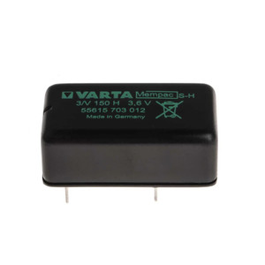 Varta 55615-703-012 - 3/V150H Mempac Battery - 3.6V 180mAh Ni-MH - 4 Pin