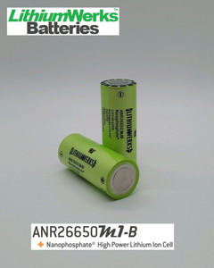 LithiumWerks ANR26650M1B, 3.3V, 2.5Ah Lithium Iron Phosphate (LiFePO4) Battery