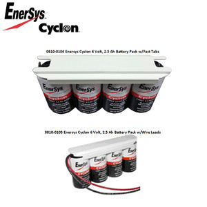 0810-0104 - 0810-0105, Enersys Cyclon, 8 V, 2.5 Ah Battery Packs 0810-0104 - 0810-0105, Enersys Cyclon, 8 V, 2.5 Ah Battery Packs