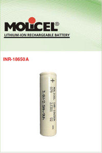 Molicel INR-18650A, 3.6 Volt 2500mAH Lithium-Ion Cell 