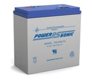 Power-Sonic PS-6360F2 6 Volt, 36 Ah, SLA Battery w/F2 Terminals