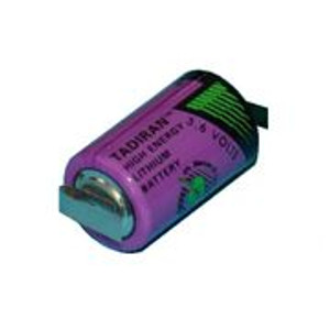 Tadiran TL-4902/T, 3.6 Volt, 1200 mAh Lithium 1/2AA Battery w/Solder Tabs