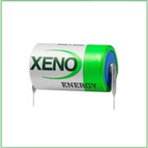 Xeno XL-050F/T2, 3.6 Volt, 1200 mAh Lithium 1/2AA Battery w/2 PC Pins