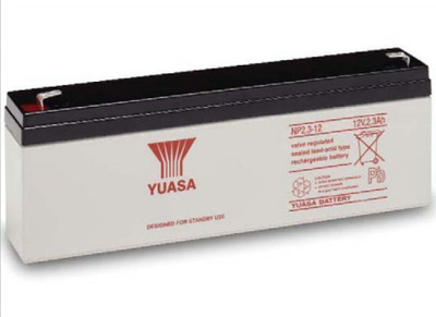 Genesis Yuasa NP2.3-12FR Battery - 12V 1.2Ah Sealed Rechargeable