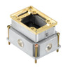 ABB 641-1-G-FLUSH-SVC-FLR-BX-35CU-HUB3/4IN Floor Electrical Boxes