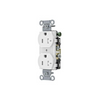 Hubbell CR20WHITR Smooth Face Duplex UL 498, CSA C22.2 Straight Blade Receptacle