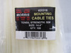 Morris Products 20318 Misc. Cable and Wire Accessories Cable Tie White 100BOX