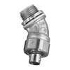 OZ Gedney 4QS-4150 Malleable Iron 45Deg 1-1/2 Liquid Tight Flexible Conduit Connector