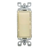 Leviton 5603-2I Standard Rocker, Grounding Ivory Residential Ac Decorator Rocker Switch