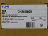 Eaton DH261NGK Safety Switches DH 2P 30A 600V 50/60Hz 1Ph Fusible w/ Neutral 3Wire EA NEMA 1