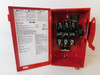 Eaton DG321NGBL0RED Safety Switches DG 3P 30A 240V 50/60Hz 3Ph Fusible w/ Neutral Red 4Wire NEMA 1