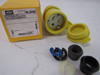 Hubbell HBL15W47 Plug/Connector/Adapter Accessories HBL Connector Body 2P 15A 125V Yellow 3Wire Watertight Female