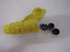 Hubbell HBL15W47 Plug/Connector/Adapter Accessories HBL Connector Body 2P 15A 125V Yellow 3Wire Watertight Female
