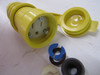 Hubbell HBL15W47 Plug/Connector/Adapter Accessories HBL Connector Body 2P 15A 125V Yellow 3Wire Watertight Female