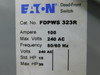 Eaton FDPWS323R Meter and Meter Socket Accessories FDPW 3P 100A 240V 50/60Hz Fusible