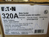Eaton UTH7300TCH Meter Sockets Ringless 320A 600V 50/60Hz 3Ph 1 Position 4Wire 7Jaws NEMA 3R Commercial or Residential Lever Bypass