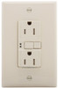 Eaton TRSGF15LA-M Outlets GFCI Duplex TR Receptacle 2P 15A 125V Light Almond 3Wire EA