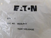 Eaton M22S-PVT Pushbuttons Twist-to-Release Emergency Stop Operator Black Non-Illuminated