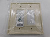 Eaton 2752LA-F-LW Wallplates and Accessories Wallplate Light Almond EA 2 Gang